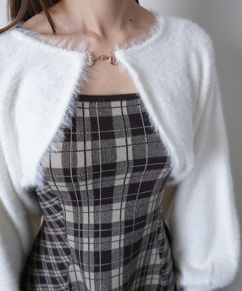 LIP SERVICE（リップサービス） ワンピース フェザーチェック