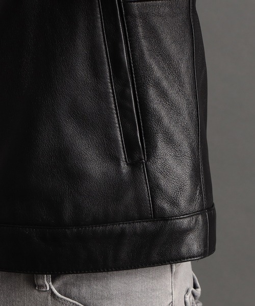 MONSIEUR NICOLE（ムッシュニコル） 革ジャン ライダース シープレザー