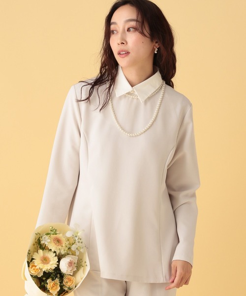 Elura（エルーラ） ブラウス シャツ 「入卒/セレモニー/通勤」ダブル