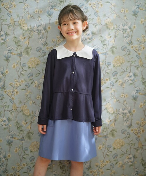 組曲（KUMIKYOKU） ワンピース 「110-140cm」カーブカラー ワンピース