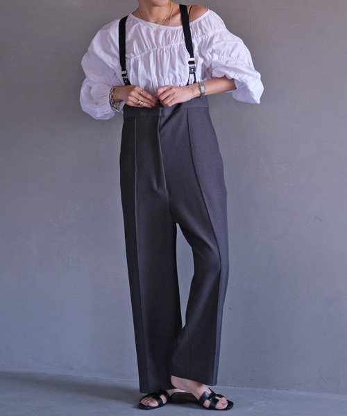 AKTE（アクテ） パンツ ストラップワイドパンツ レディース : ZOZOTOWN