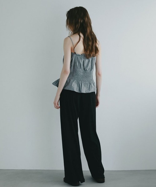 ETRE TOKYO（エトレトウキョウ） キャミソール コットンシルクギャザー
