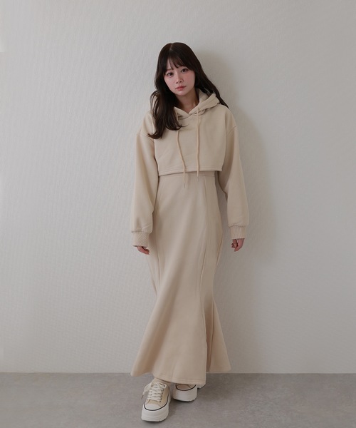 M DOLLY ワンピース hoodie celestina sweat onepiece / フーディー