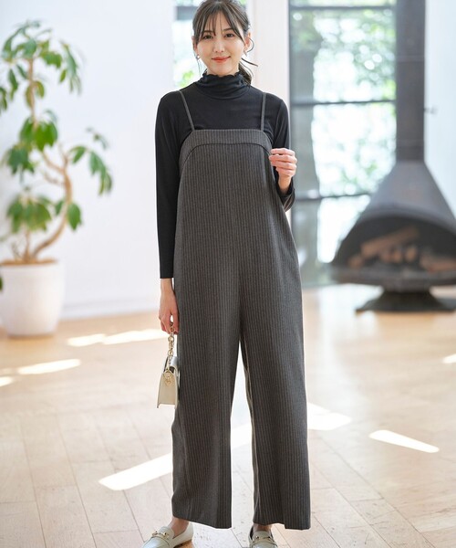 ANY SIS（エニィスィス） サロペット オーバーオール 「洗える」起毛