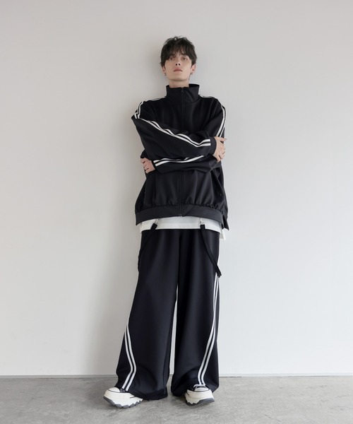 LILL（リル） パンツ オーバーサイズカーブトラックパンツ メンズ