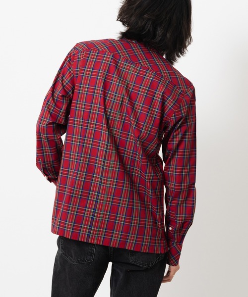 merc（メルク） シャツ タータンチェックシャツ メンズ : ZOZOTOWN