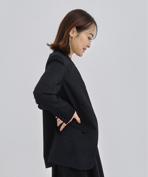 CINOH（チノ） ジャケット ノーカラージャケット 「CINOH/チノ」BLACK