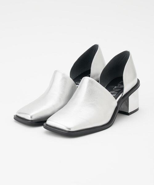 LANVIN en Bleu パンプス スクエアトゥサイドオープンパンプス