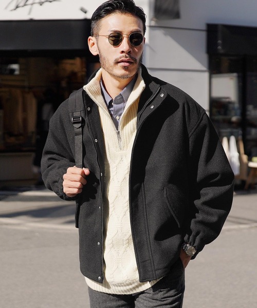 JIGGYS SHOP（ジギーズショップ） ブルゾン アウター ウールライクM-65