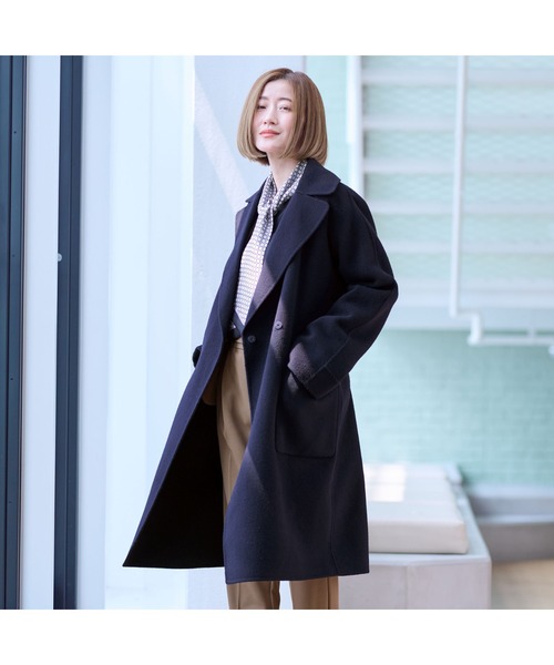 AOYAMA ピーコート pコート カシミヤの風合いの良さ、暖かさ、軽さを