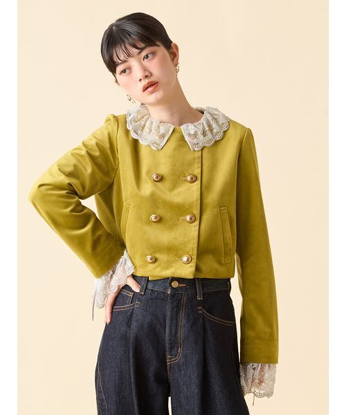 LILY BROWN（リリーブラウン） ジャケット ノーカラージャケット 「L.B