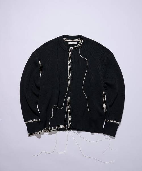 カーディガン 「OUAT」別注OFFICE CREW CARDIGAN メンズ : ZOZOTOWN