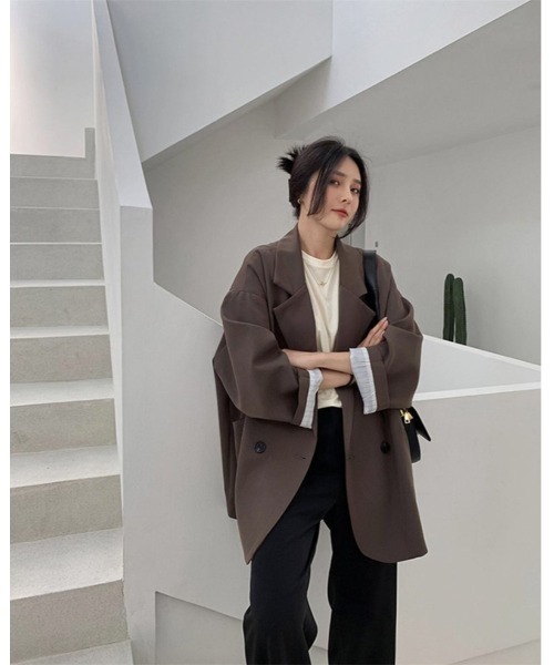 ジャケット テーラードジャケット オーバーサイズ ダブルテーラード