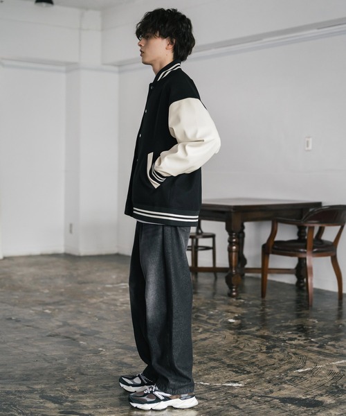 Rocky Monroe（ロッキーモンロー） スタジャン オーバーサイズテック