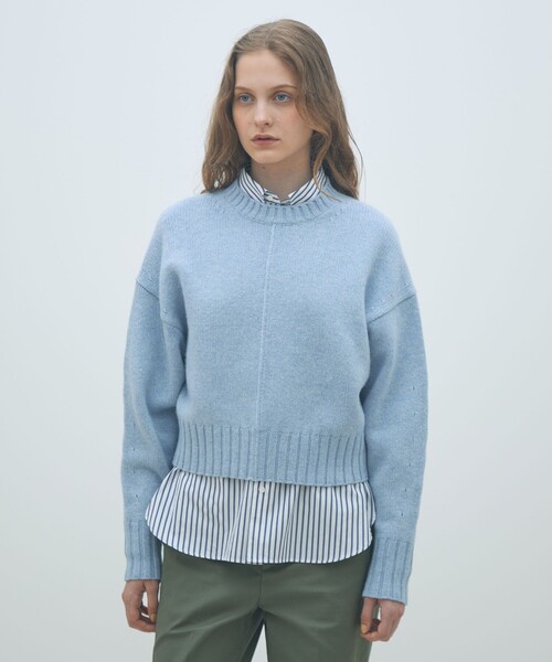 MACPHEE（マカフィー） ニット セーター ラムカシミヤ クルーネック