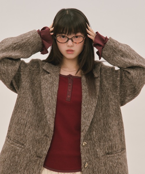 loin nuit ジャケット テーラードジャケット shaggy coat / シャギー