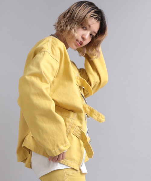 RNA（アールエヌエー） ジャケット ノーカラージャケット J2051 ベルト