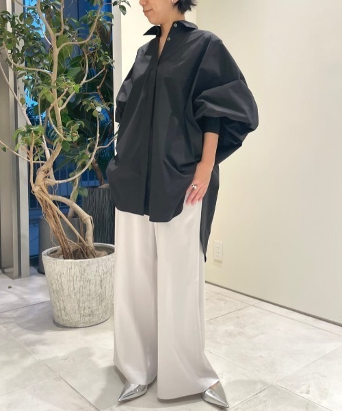 LE PHIL（ル フィル） シャツ ブラウス SOLOTEXブロードブラウス