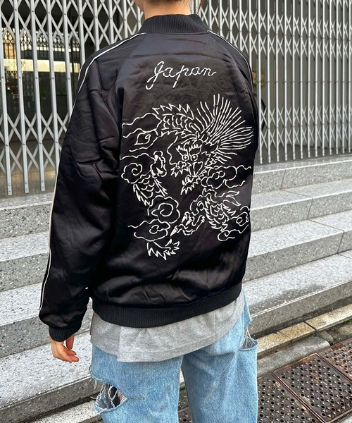 HOUSTON（ヒューストン） スカジャン レディース メンズ : ZOZOTOWN