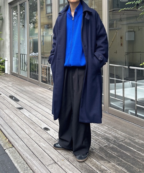 MandO（エムオー） ステンカラーコート コート ウールライクステン