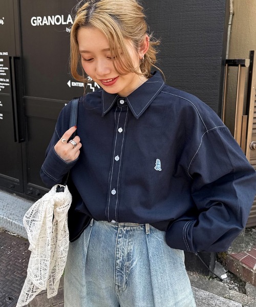 DOUBLE NAME（ダブルネーム） ブラウス シャツ 「m:rex」ミニ恐竜