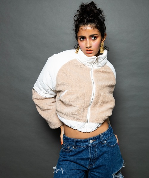 コート アウター ANNA SUI NYC シャカモコジャンパー レディース