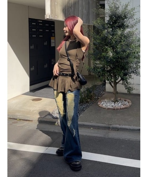 LAGUA GEM（ラグアジェム） ジーンズ デニム デニムパンツ LOW WAIST