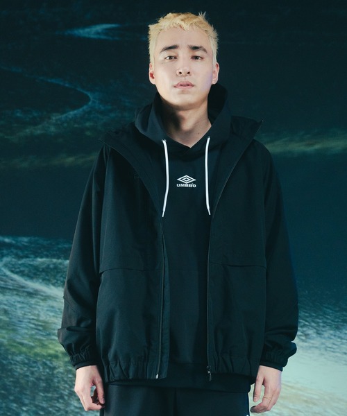 umbro（アンブロ） ナイロンジャケット × BLACK LABEL SET-UP FIELD