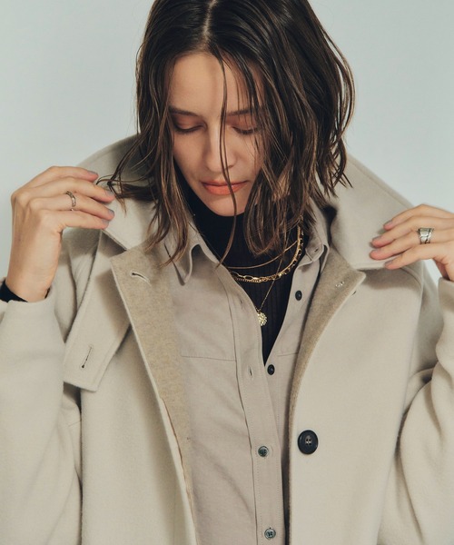 YECCA VECCA（イェッカヴェッカ） ステンカラーコート コート ウール混