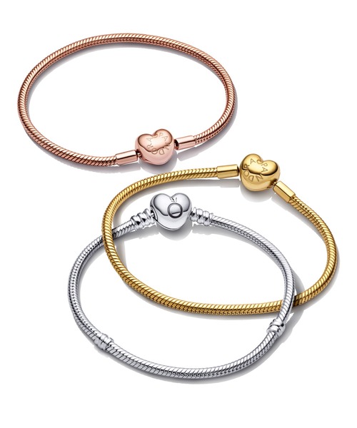 PANDORA（パンドラ） ブレスレット Pandora Moments ハート クラスプ