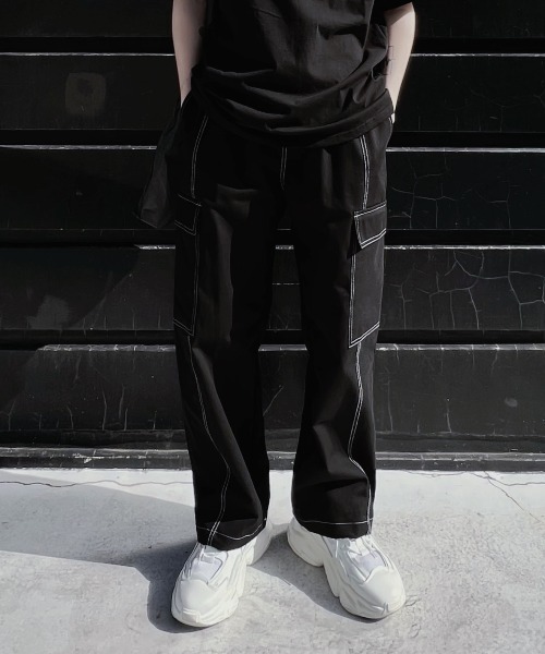 カーゴパンツ ステッチカーゴパンツ レディース メンズ : ZOZOTOWN