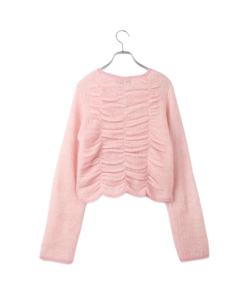 ADAM ET ROPE'（アダムエロペ） カーディガン 「WEB限定」ダブルモヘア