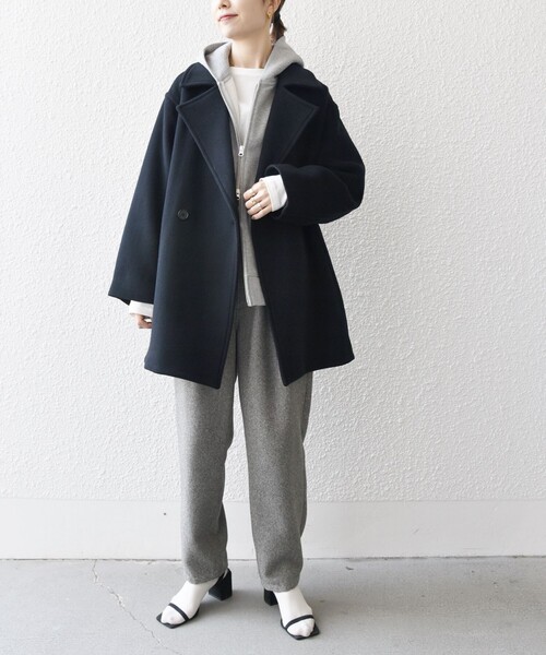 SHIPS any コート チェスターコート any: ノンミュールジングウール