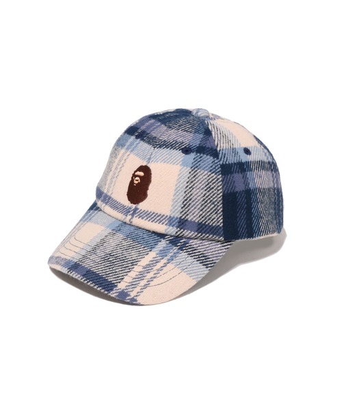 A BATHING APE（アベイシングエイプ） キャップ 帽子 BAPE CHECK PANEL