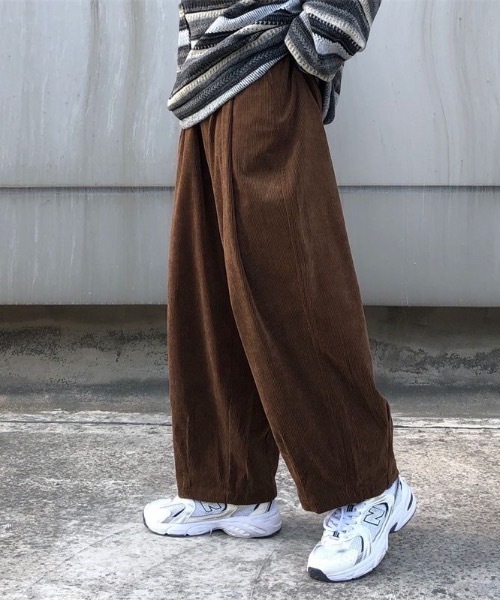 パンツ コーデュロイワイドイージーパンツ メンズ : ZOZOTOWN Yahoo!店