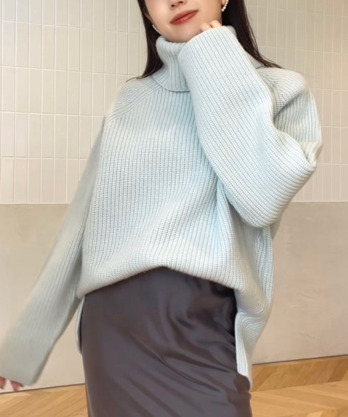 anuans（アニュアンス） ニット セーター ウールカシミヤラグラン