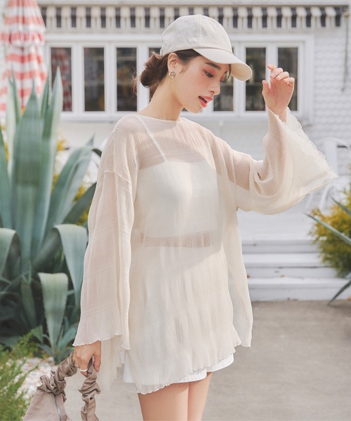 水着 「 ラッシュガード 」 4点セット水着付きクリンクルシアー