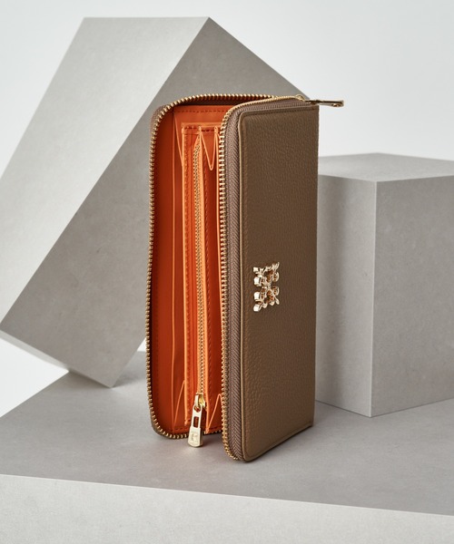 russet（ラシット） 財布 モノグラムプレートラウンドジップウォレット