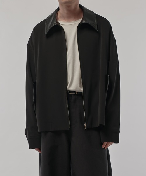CULLNI（クルニ） ブルゾン アウター 「CULLNI/クルニ」襟レザー切替