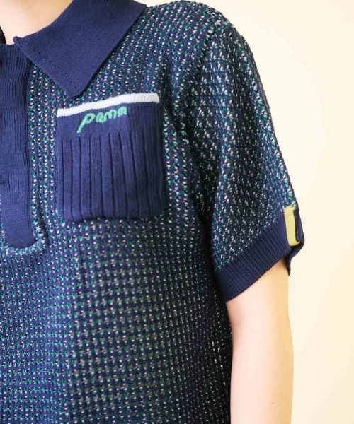 PAMM（パム） ポロシャツ ポロ 後ろ姿の寛大なインテリアメッシュポロ