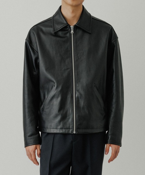 ADAM ET ROPE'（アダムエロペ） ブルゾン アウター ラムレザー ジップ