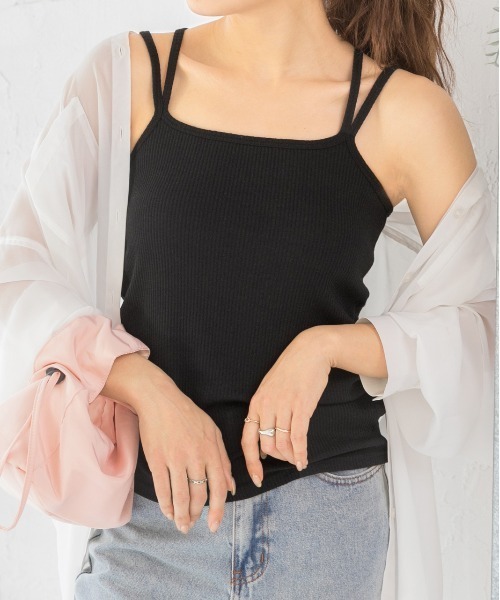 ad thie（アドティエ） キャミソール ダブルストラップ バッククロス