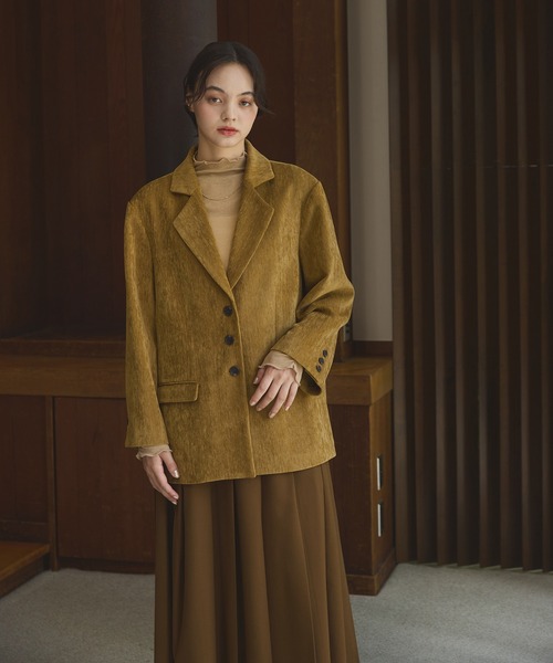 OLUN ジャケット テーラードジャケット Loose basic mall jacket