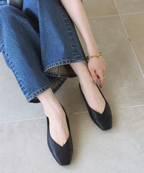 LE TALON（ル タロン） バレエシューズ パンプス 「追加」スクエアV