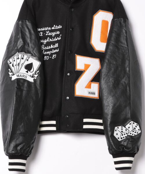 スタジャン a.p.o.v. オズの魔法使いモチーフワッペンウール＆合成皮革