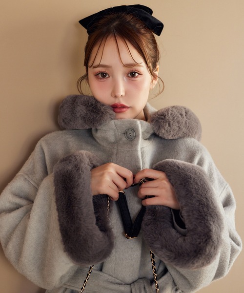 one after another NICE CLAUP コート アウター フーディーミドル