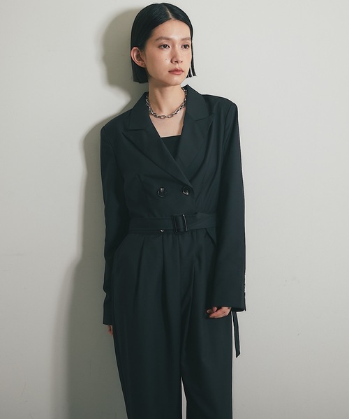 ワンピース オールインワンロング丈ワイドパンツドレス : ZOZOTOWN