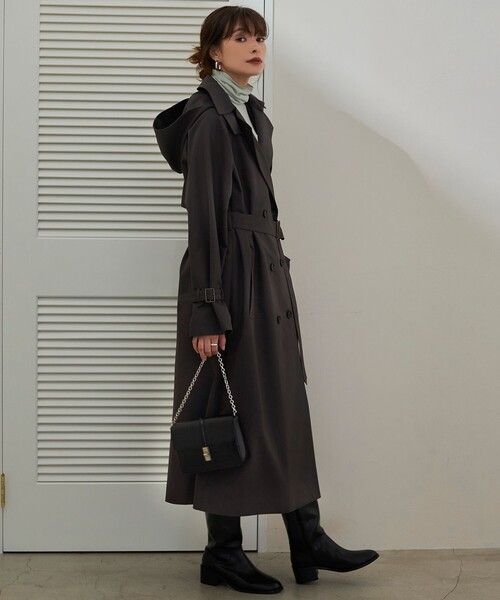 ICB（アイシービー） トレンチコート コート TCシャンブレーツイル