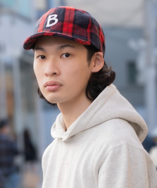 Fabulous（ファビュラス） キャップ 帽子 つばが短い チェックB