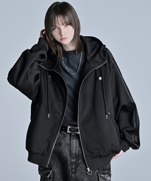 ADRER（アドラー） ブルゾン アウター line sleeve track zip parker